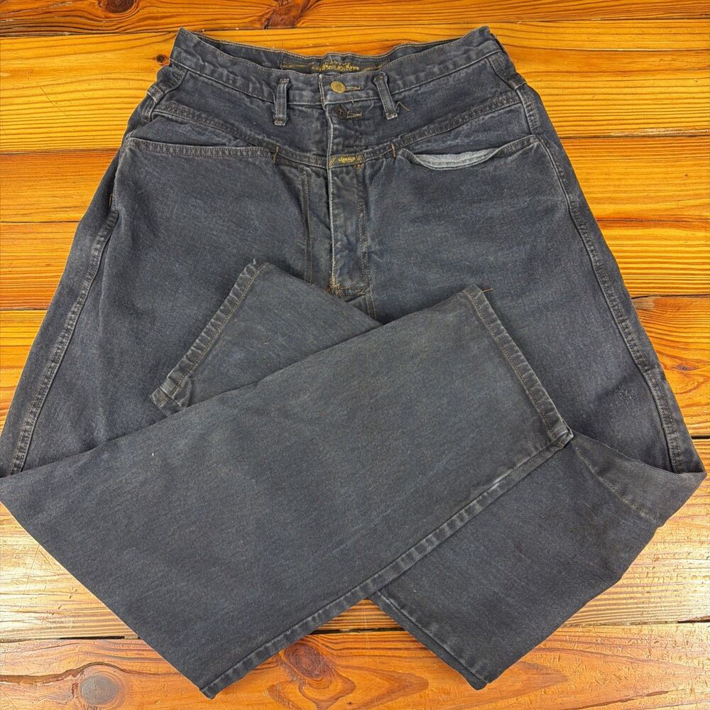 VINTAGE Marithe Francois Girbaud Jeans Mens 30x31 Black Baggy Loose 90s EUC!